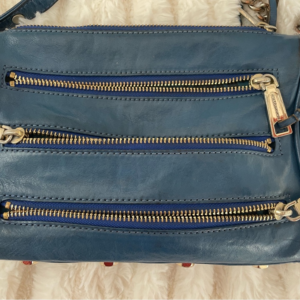 Rebecca Minkoff Blue Leather Crossbody Bag - Picture 9 of 10